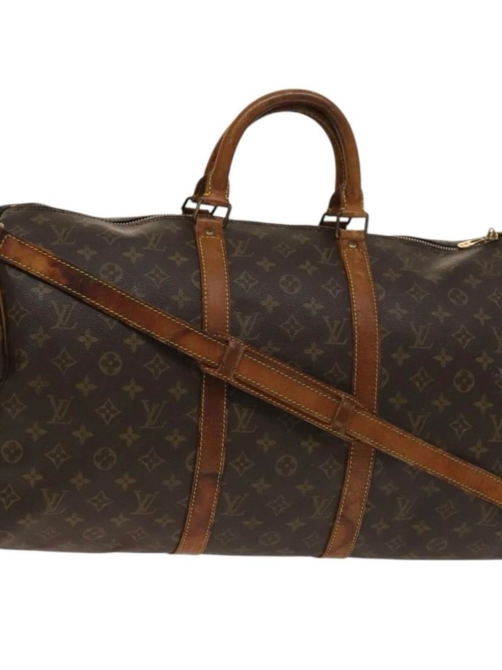 Louis Vuitton Monogram Canvas Duffel Bag in Brown and Tan